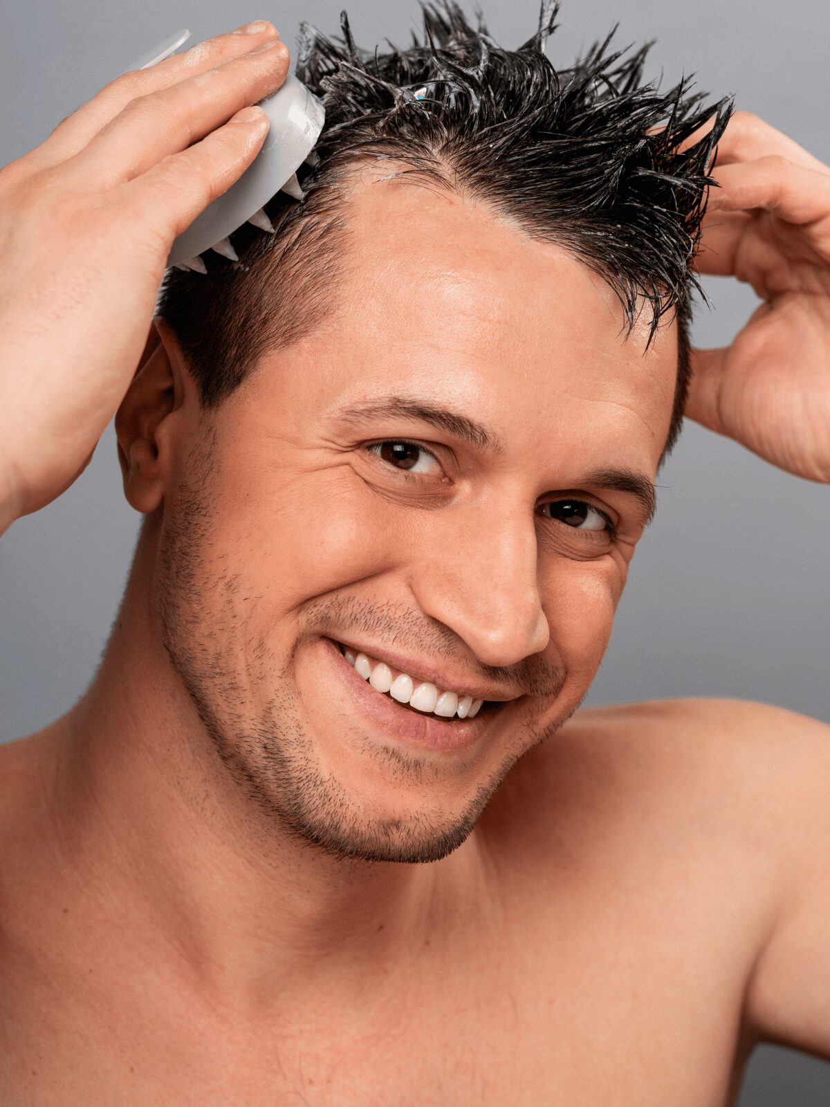 Brosse de massage cuir chevelu